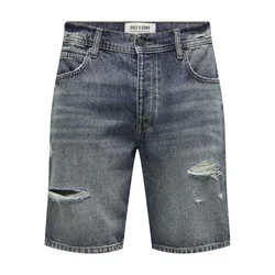 Only & Sons Kavbojke Edge Ram  temno modra