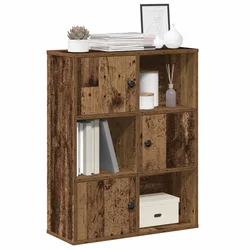 Regal za knjige boja starog drva 60x24x76,5cm konstruirano drvo