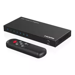 MicroConnect 4K@60Hz HDMI Switch 4x1, HDCP 2.2 w/ Remote control