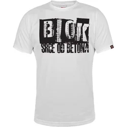 011Shop Muška majica kratkih rukava Blok - Srce od betona, Bela