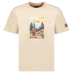 GEOGRAPHICAL NORWAY Majica kratak rukav jinto beige db men 402 M