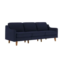 ATELIER DEL SOFA Sofa sa 3 sedišta Robin Extra 3 Night Blue Walnut