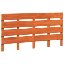 Vidaxl Vzglavje z vzglavjem Rjava 140,5 x 3 x 80 cm Masivno borovo les