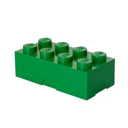 LEGO KUTIJA ZA ODLAGANJE ILI UŽINU, MALA (8): TAMNO ZELENA