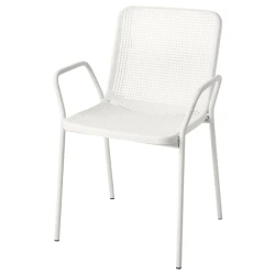 TORPARÖ Stolica s rukohvatima,spolja, bela