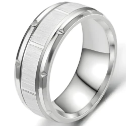 Prstan Travis - srebrn / 62 mm KP17153