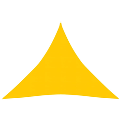Jedro za zaštitu od sunca 160 g/m2 žuto 3,6 x 3,6 x 3,6 m HDPE