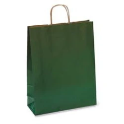 Vrečka darilna eko a5 22x10x28 temno zelena PROMOCIJA