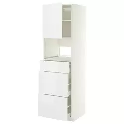 METOD / MAXIMERA Visoki element za ugradne uređaje, bela/Ringhult bela, 60x60x200 cm