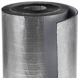 Podloga iz kavčuka z aluminijem samolepilna 3mm 50x100cm