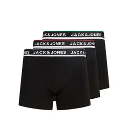 Jack & Jones bokserice Jacsway Solid 3 pack za muškarce, crne