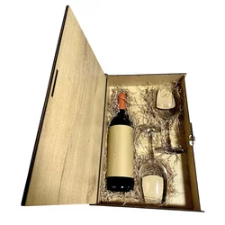Temet Tri Morave Crveno Gift Box 2 čaše