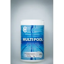 Hlorne tablete Multi Pool 200g 1kg – tablete hlor + algicid + flokulant