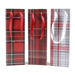 Novogodišnja kesa za piće tartan ( 28617 )