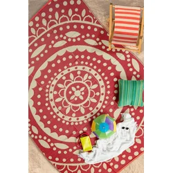 Conceptum Hypnose Tepih SavanaXL -2, 240x310 cm, Crveno-beli