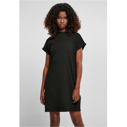 Womens Rainbow Tee Dress Black