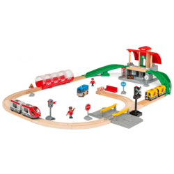 Brio WORLD 33989 komplet s Centralnom stanicom