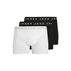 JACK & JONES Boksarice JACBENNETT bež/črna/bela