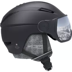 Salomon ICON VISOR, ženska skijaška kaciga, crna