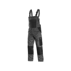Canis Radne pantalone na tregere phoenix cronos sivo-crne, vel.62 ( 54495 )