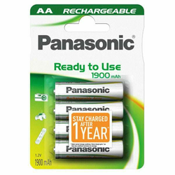 Panasonic NiMH x4 AA 1900 mAh Ready to Use