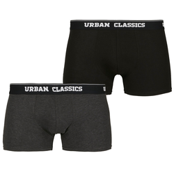Moške boksarice (set 2 kosov) URBAN CLASSICS - TB1277 - črna/oglje