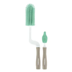 Kikka Boo Set silikonskih četki za čišćenje flašica i cucli 2 dela Mint