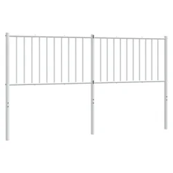 Vidaxl Kovinsko nadomestno vzglavje belo 160 cm