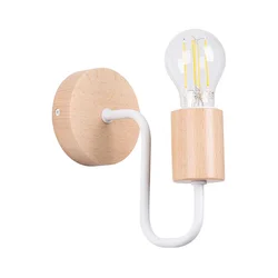 Sollux SL.1664 - Zidna lampa TIMBO 1xE27/15W/230V bela/bež/buk