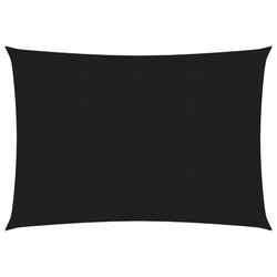Jedro za zaštitu od sunca 160 g/m2 crno 2,5 x 3,5 m HDPE