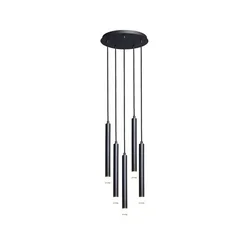 Rabalux Visilica Ramira, 5x5W, 5xG9, Crna