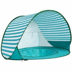 Kinder Home dečiji šator za igru sa uv zaštitom 50+ – lagan i sklopiv, za plažu i baštu, 120×80×70 cm ( GH-T-01 )
