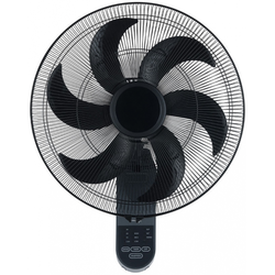 ESTIA ES06-21177 Zidni ventilator 45cm, AC motori i tajmer 75W, Crni