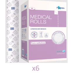 PAPERBLU Medicinska rolna, 80 m, Celuloza, Dvoslojni, 6 rolni
