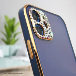 Maska za iPhone 17 Pro Luxury Crystal Clear roze