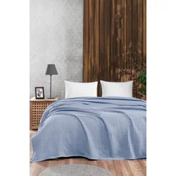 Dekordom Prekrivač pique vafel 160x230 - blue ( 024105 )