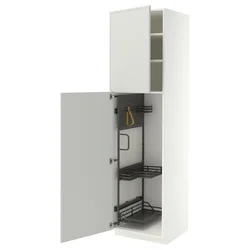 METOD Visoki element-ostava, bela/Aspudden svetlosiva, 60x60x220 cm