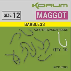 Korum Xpert Maggot Barbless / size 12