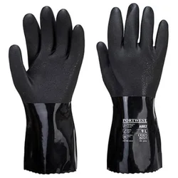 Portwest Rukavice a882 - esd pvc hemijske rukavice, crne vel.xxl ( 58587 )