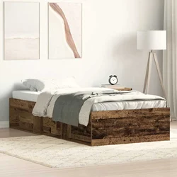 vidaXL Posteljni okvir brez vzmetnice star les 90x200 cm