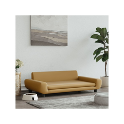 Krevet za pse smeđi 100 x 54 x 33 cm baršunasti