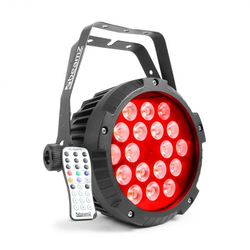 Beamz BWA418, LED PAR reflektor, 12 x 18 W 4u1 LED, RGBW, IP65, crni