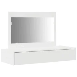 Vidaxl Toaletna mizica Bela 100 x 40 x 70 cm Konstruiran les