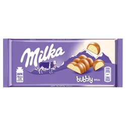 shumee Milka mlečna čokolada Bubbly bela 95 g