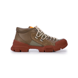 Gucci-lace-up hiking sneakers-men-Brown