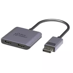 MicroConnect DisplayPort - 2x HDMI female MST Hub raz