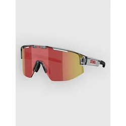 BLIZ Active Eyewear Matrix Transparent Dark Grey Sunglasses brow w red multi