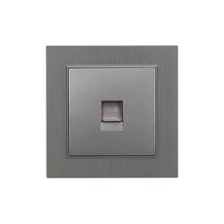 Nova UTP vtičnica RJ-45 s sivim okvirjem
