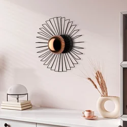 Opviq Zidna lampa Kaya-15230, 45x45x18cm, IP20, Zlatno-crna boje