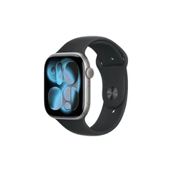 APPLE Watch S11 Cellular 42mm Space Grey Aluminium Case with Black Sport Band - M/L (mf8c4rk/a)